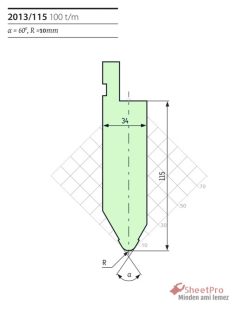 Sheetpro 2013-115-60-R10 Punch