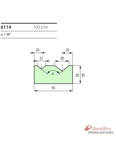 SheetPro 6114-88-V12-V20 Matrica