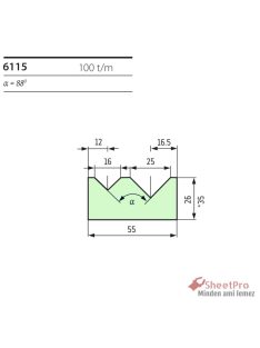 SheetPro 6115-88-V16-V25 Matrica