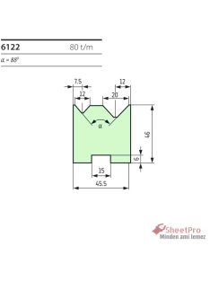 SheetPro 6122-88-V12-V20 Matrica