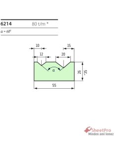 SheetPro 6214-60-V12-V20 Matrica