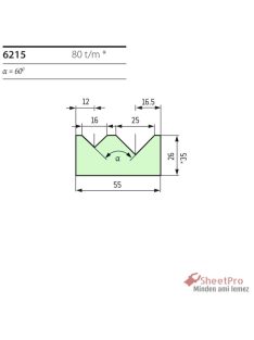 SheetPro 6215-60-V16-V25 Matrica