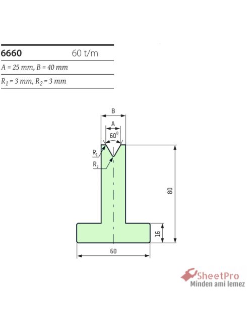 SheetPro 6660-60-V25 Matrica