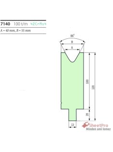 SheetPro 7140-86-V40 Die