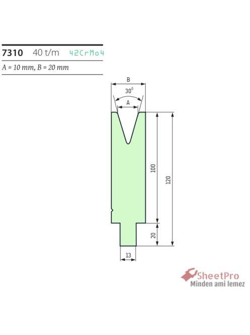 SheetPro 7310-30-V10 Matrica