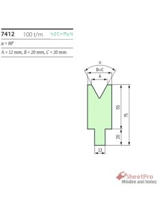 SheetPro 7412-88-V12 Die