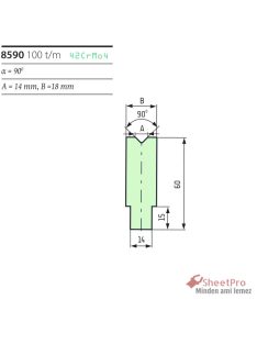 SheetPro 8590-90-V14 Die