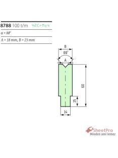 SheetPro 8788-88-V18 Matrica