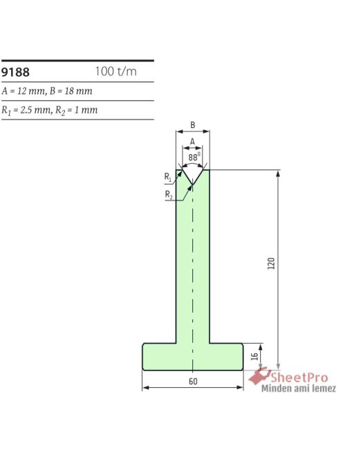 SheetPro 9188-88-V12 Matrica